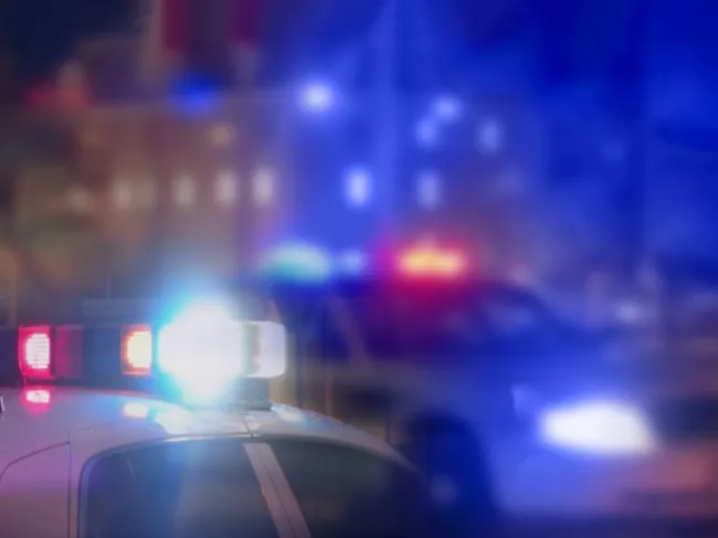 police car lights